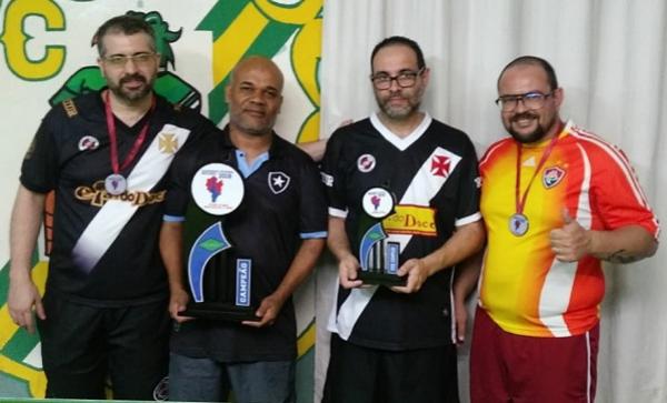 3º Evandro Gomes (CRVG), 1º Elinto Pires (BFR), 2º Antonio Ornelas (CRVG) e 4º Dudu Tavares (FFC)