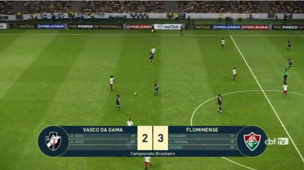 Vasco 2 x 3 Fluminense, pelo e-Brasileirão