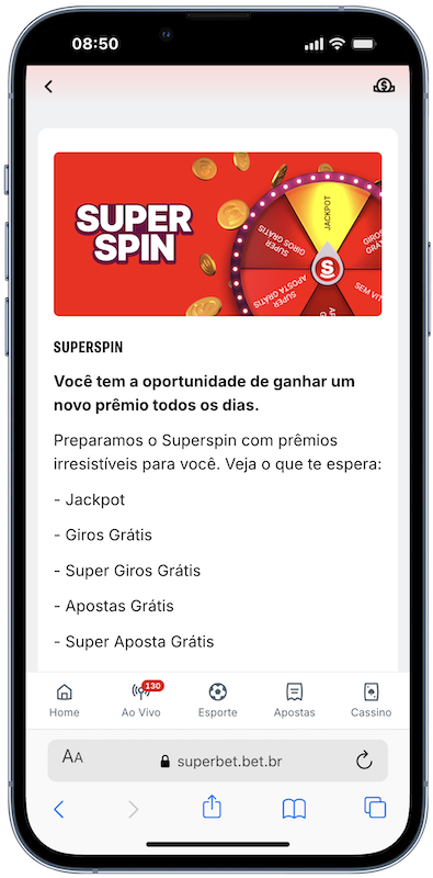 rodadas gratis superspin