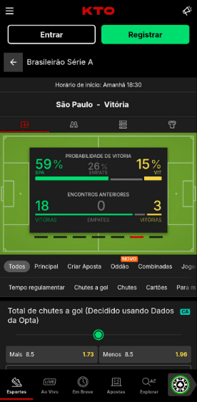 kto futebol estatisticas