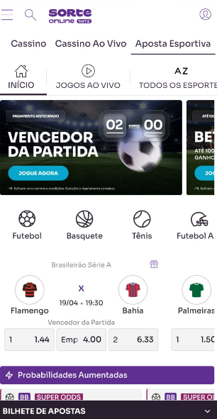 sorte online pagamento antecipado