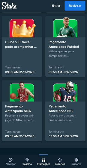 pagamento antecipado stake