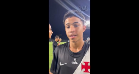 Andrey destaca emoção da vitória do Vasco Sub-20 sobre o Santos em São Januário