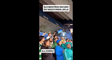 Vídeo mostra Leila Pereira sorrindo ao ver escudo do Vasco