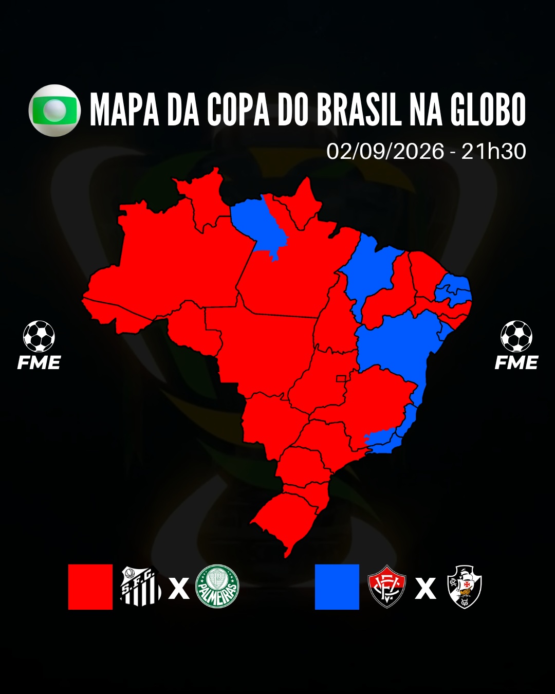 TV Globo exibirá Vitória x Vasco para nove estados