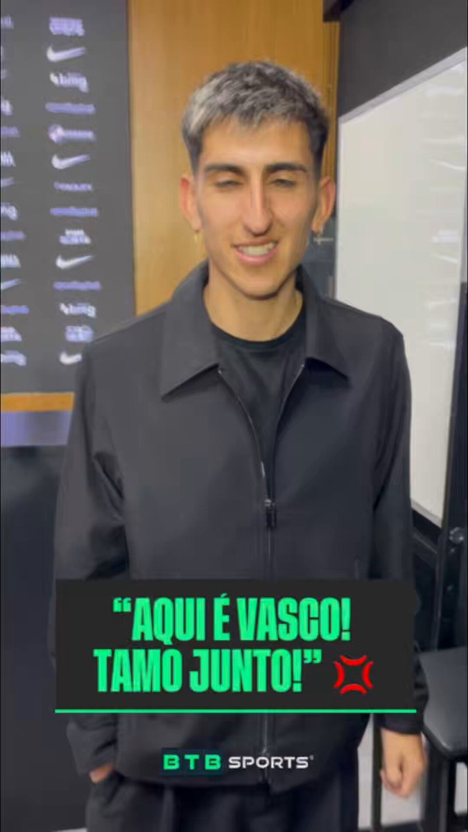 Alan Lescano: 'Aqui é Vasco! Tamo junto'; veja vídeo