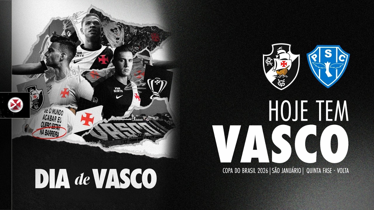 VascoTV transmite Vasco x Paysandu- Assista ao vivo