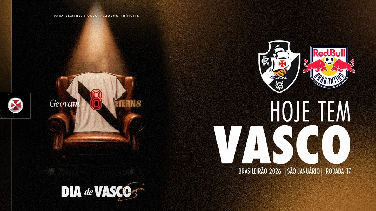 Assista ao jogo de Vasco x Red Bull Bragantino Ao vivo