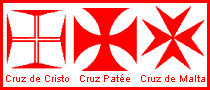 Cruzes de Cristo, Patee e de Malta
