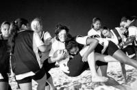 Treinos do time do Vasco na praia