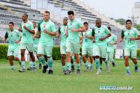 Jogadores durante o treino