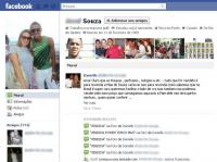 Perfil de Souza no Facebook