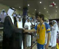 Juninho no ltimo jogo com a camisa do Al Gharrafa