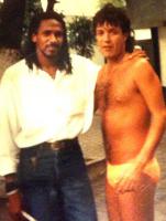 Kaiser ao lado de Maurcio, dolo da torcida do Botafogo