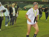 Bernardo comemora alucinadamente o ttulo da Copa do Brasil