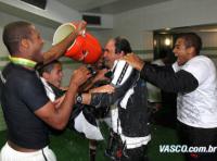 Vesti�rio do Vasco ap�s o t�tulo