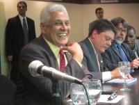 Ex-craque e atual presidente do Vasco, Dinamite prestigiou o evento