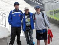 Torcedores da La U visitam So Janurio antes do jogo com o Flamengo