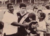 Pai Santana com Bebeto em 89