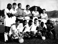 Pai Santana com a Seleo de 66