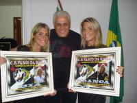 Da esquerda para a direita: Bia, Dinamite e Branca.