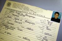 Carteirinha da escola com dados verdadeiros