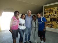 Da esquerda para a direita: Ktia Cilene, Daniela Chagas, Roberto Dinamite, Solange Chagas e Daniel Gonalves.