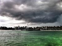 Tempestade eltrica interrompe a competio