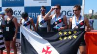 Os argentinos, que foram quarto lugar em Londres, participaram da 4 Regata do Estadual.