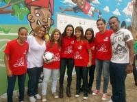 Ronaldinha, Rose de S, Beatriz, Marta, Duda, Thatielly, Clissia e Antony Menezes