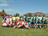 Jogadores que participaram da partida beneficente