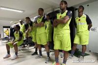 Jogadores no vesti�rio