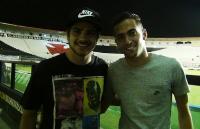 Bernardo Mesquita e Marquinhos, ambos amigos de Bernardo