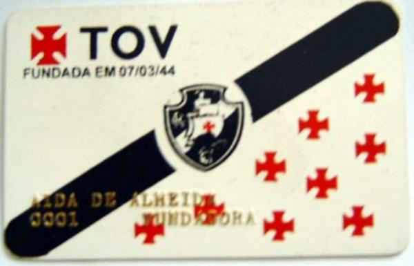 Torcedores Smbolo Aida de Almeida carteirinha n 01 da TOV