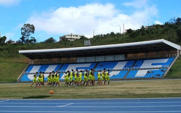 Jogadores do Vasco treinam em na Universidade Federal de Juiz de Fora, nesta quarta
