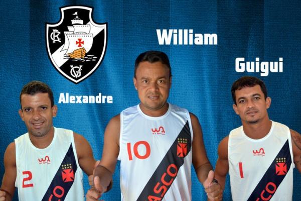 Equipe do Vasco na 2 etapa da Liga Nacional de Futevlei