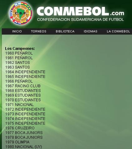 🏆🌎 Os sul-americanos campeões do - CONMEBOL Libertadores