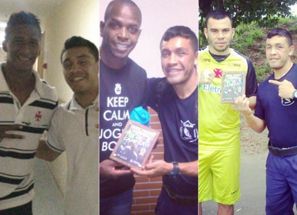 Sandro China com Abuda, Sandro Silva e Rodolfo: querido pelos jogadores