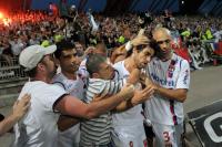 Cris com Juninho no Lyon