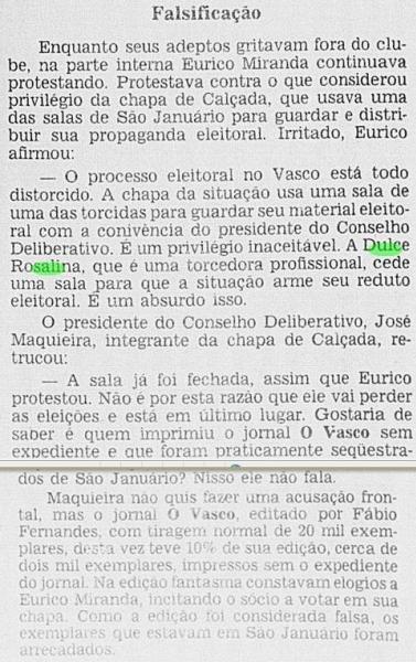 Renovasco Jornal do Brasil 1982