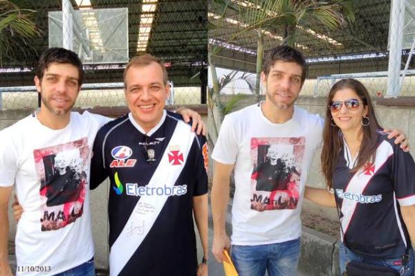 Juninho com os idealizadores do projeto 'Enquanto houver um corao infantil'