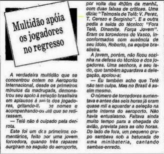 Força Jovem Jornal O Globo 1982