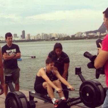 Prof Natasha Rosa orienta treino de Fbio Porchat