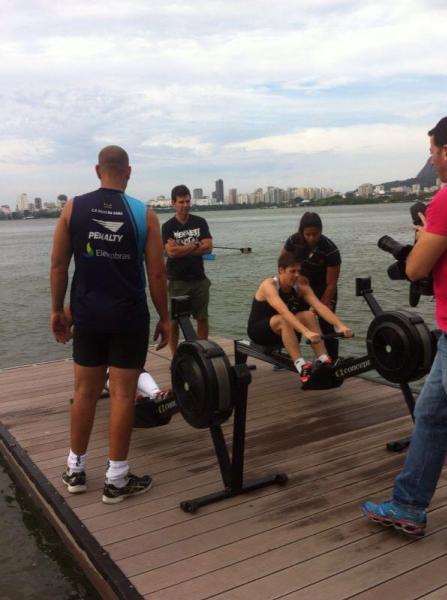 Prof Natasha Rosa orienta treino de Fbio Porchat