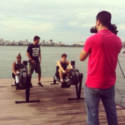 Gaby Amarantos e Fbio Porchat