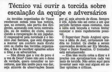 Fora Jovem e Renovasco Jornal O Globo 1987
