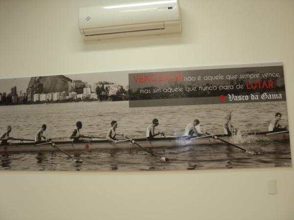 Um dos vrios banners colocados, este na sala de ergometria