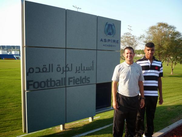 Treinador de goleiros Marcelo Pires e goleiro Yuri