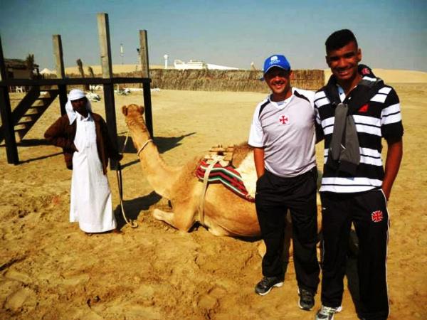 Marcelo Pires e Yuri no Catar