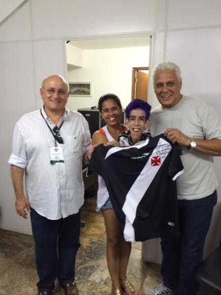 Vice Joo Ernesto, Cristiane, Francisco e Roberto Dinamite. 
